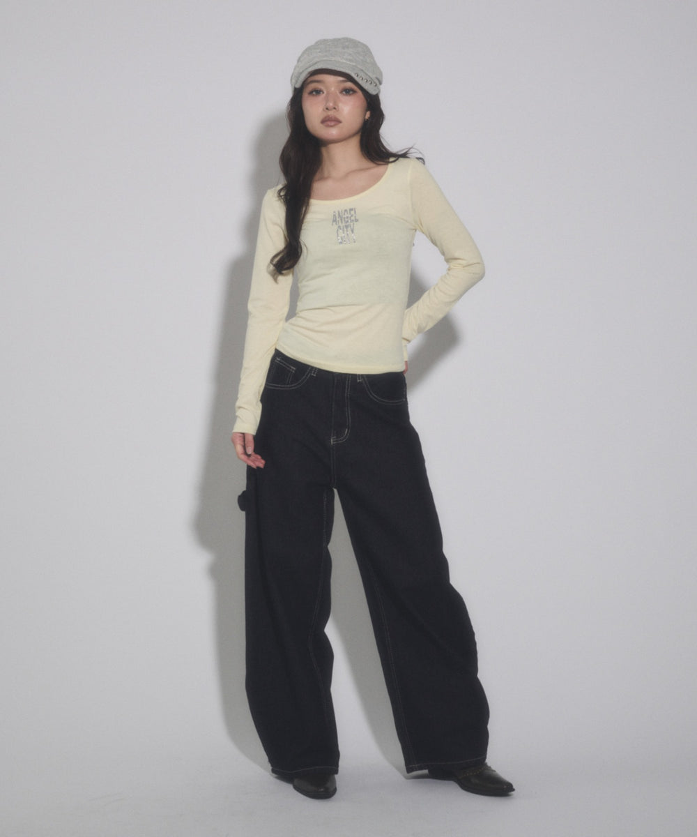 デニムインディゴ モデル：163cm S着用