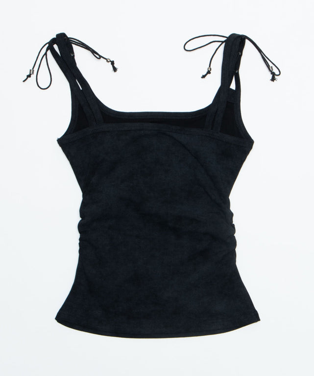 レースアップストリングキャミ