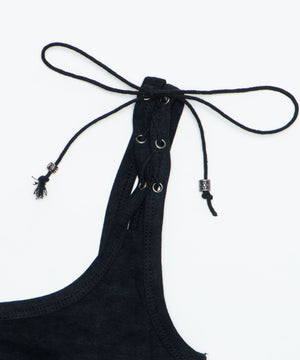 レースアップストリングキャミ