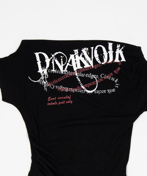 ワンショルダーY2KグラフィックT