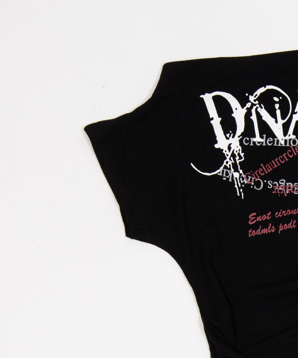 ワンショルダーY2KグラフィックT