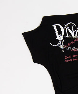 ワンショルダーY2KグラフィックT