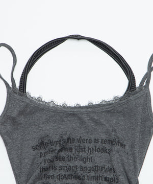 Y2Kダブルレイヤードキャミ