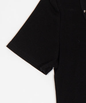 スタッズネックロゴクロップドT