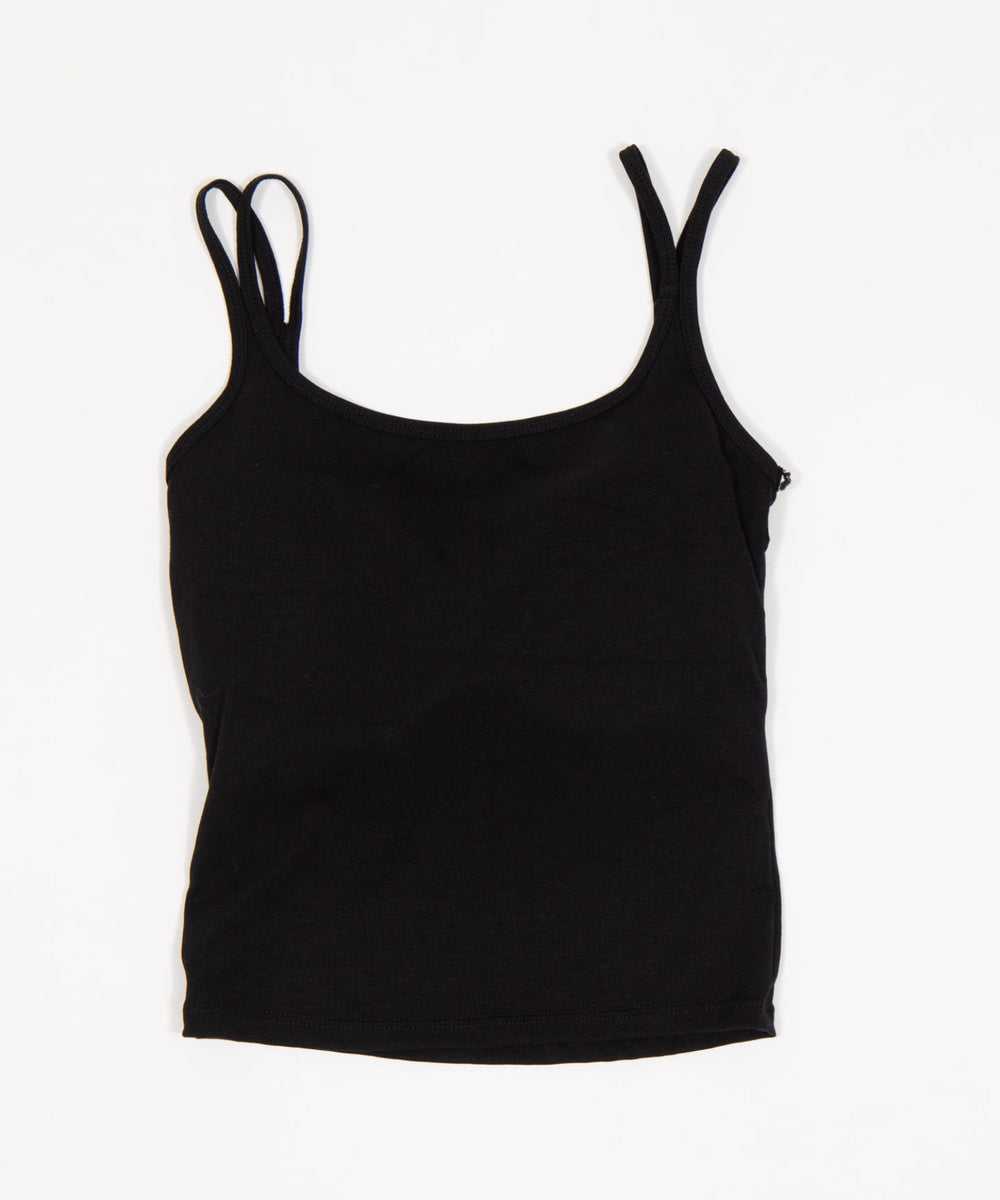 ダブルストラップロゴキャミ