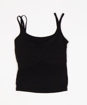 ダブルストラップロゴキャミ