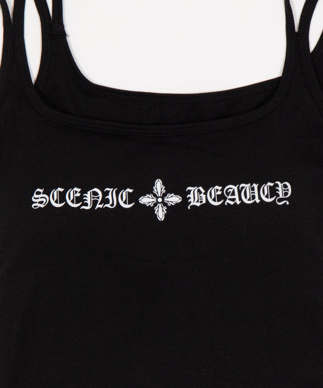 ダブルストラップロゴキャミ