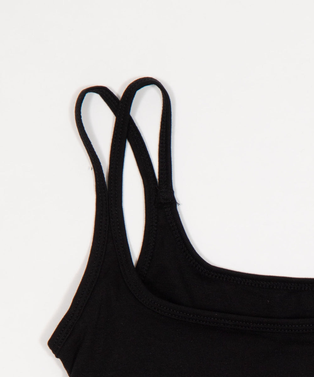 ダブルストラップロゴキャミ