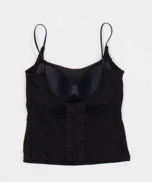 バックレースレイヤードキャミ