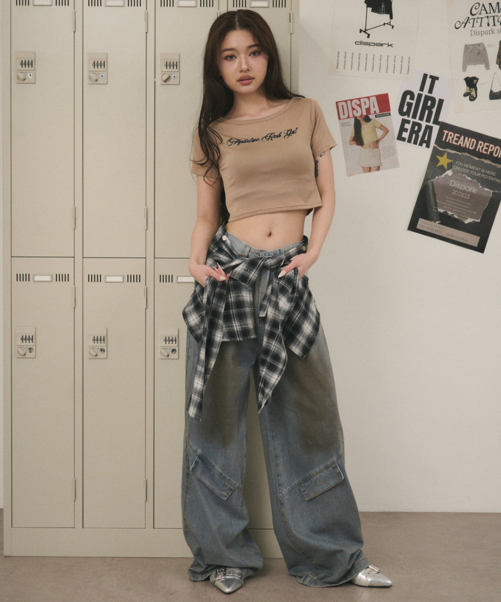 ブラウン モデル：163cm F着用