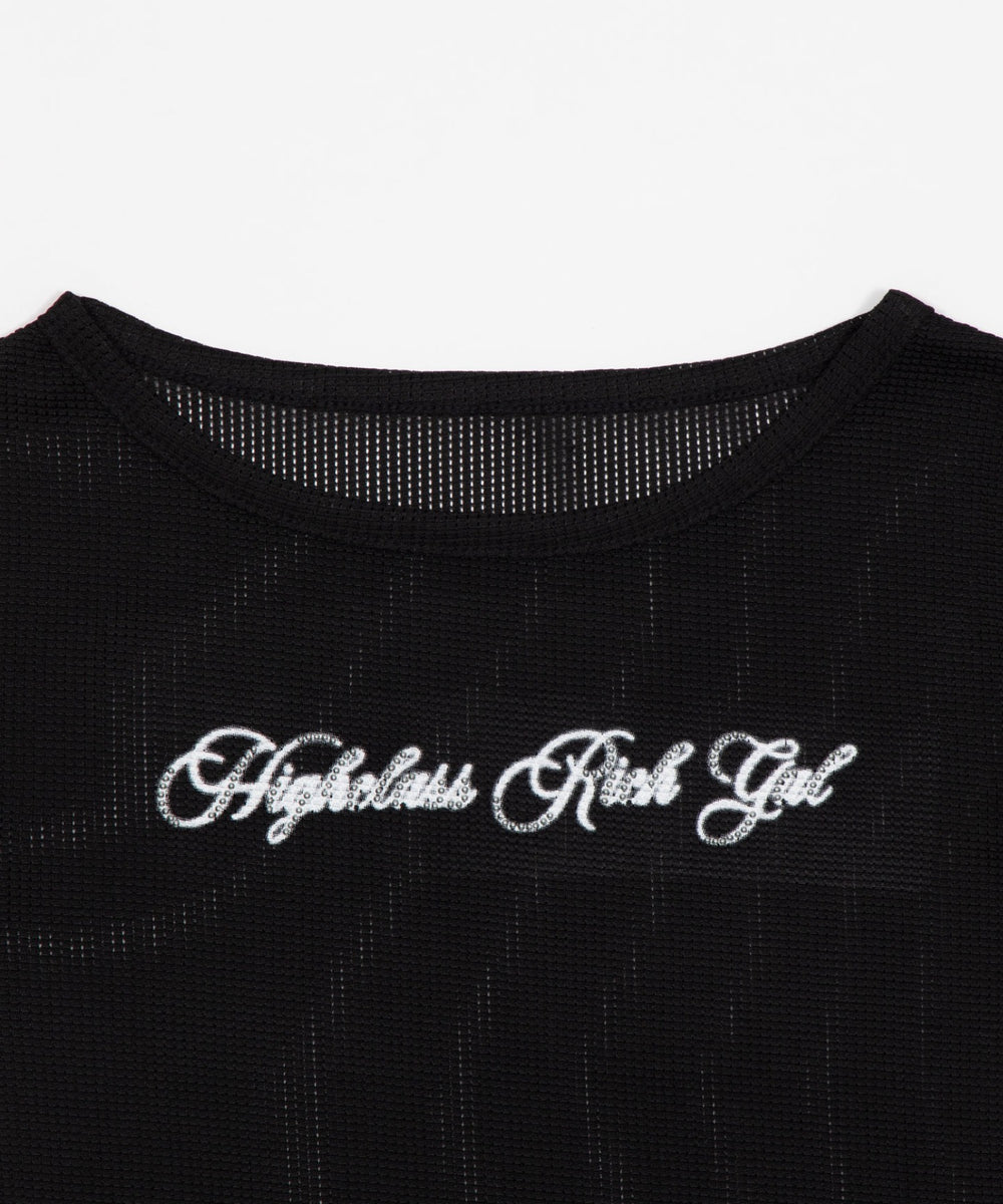 ワッフルロゴスタッズT