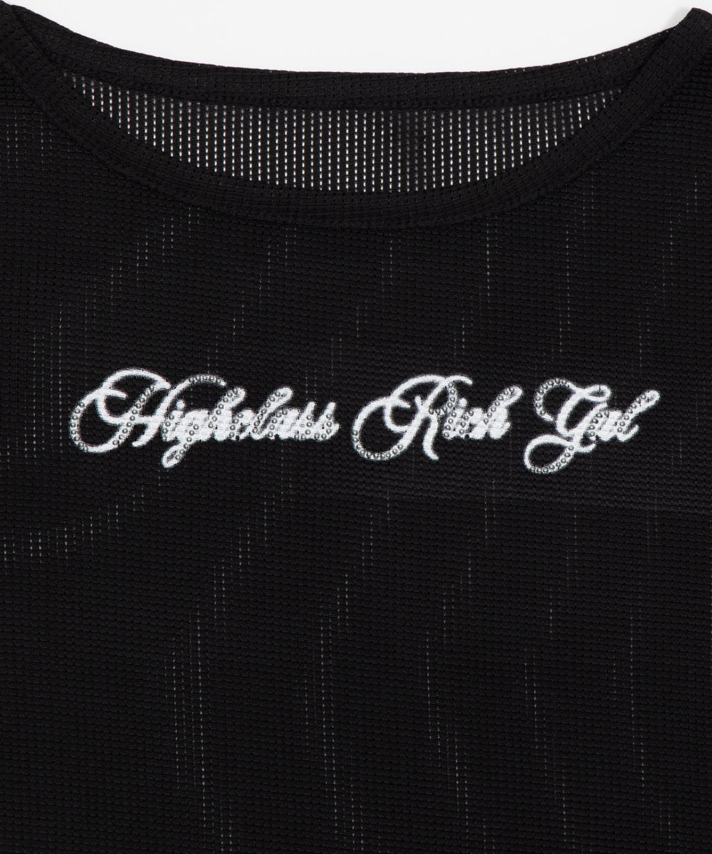 ワッフルロゴスタッズT