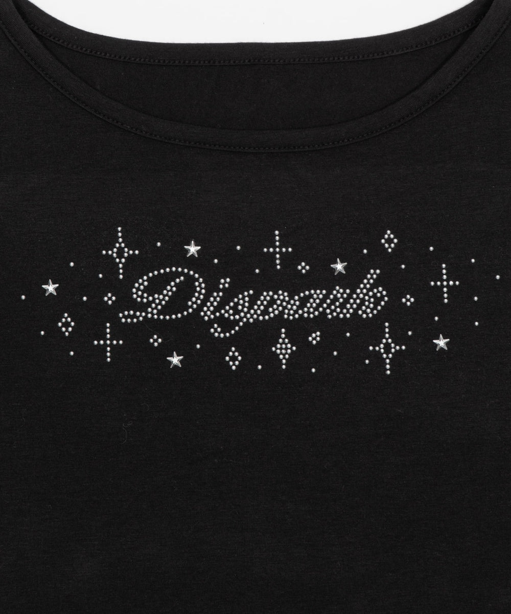 ロゴスタッズクロップドT