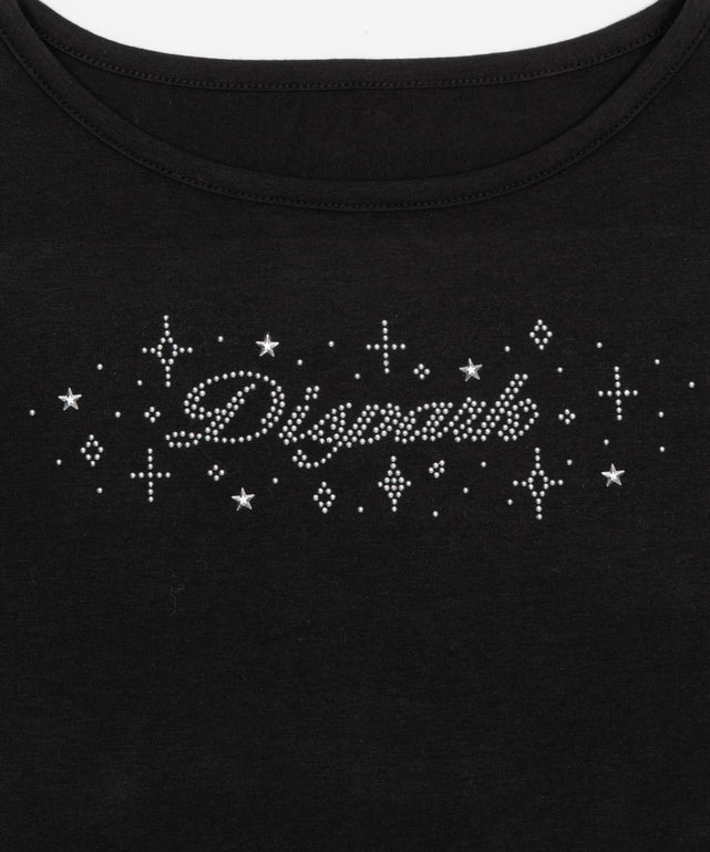 ロゴスタッズクロップドT