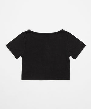 ロゴスタッズクロップドT