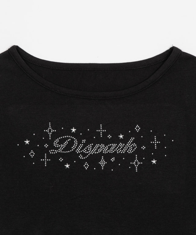 ロゴスタッズクロップドT