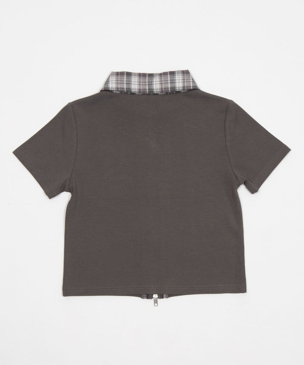 チェックドッキングZIPトップ