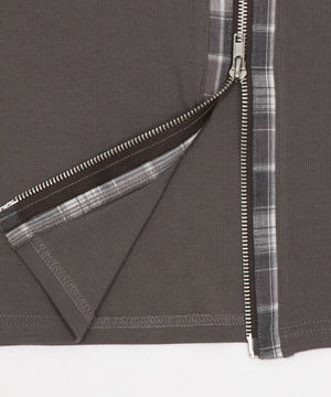 チェックドッキングZIPトップ