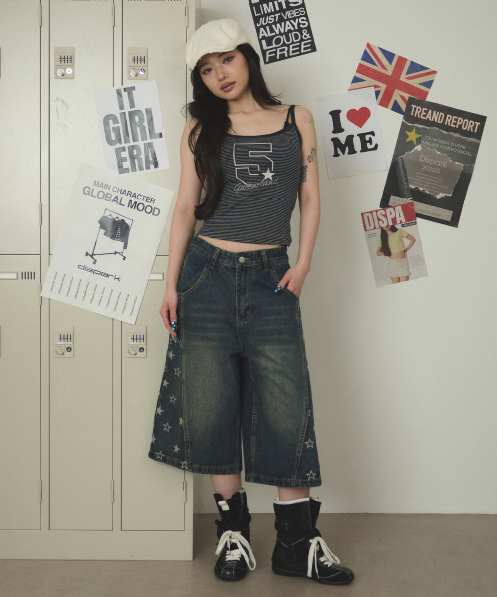 デニム中濃 モデル：163cm S着用