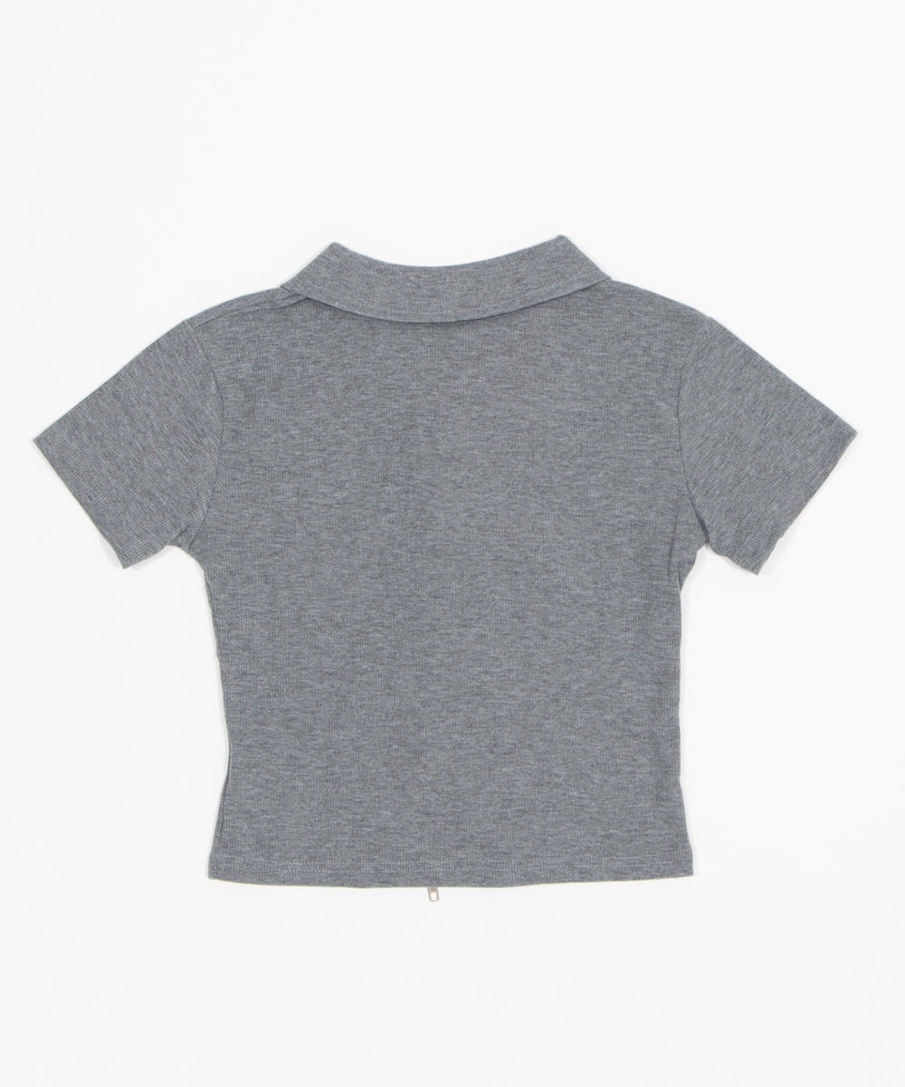 WジップナンバリングロゴT