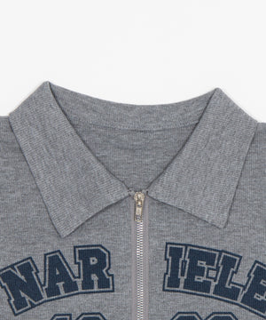 WジップナンバリングロゴT