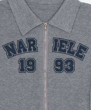 WジップナンバリングロゴT