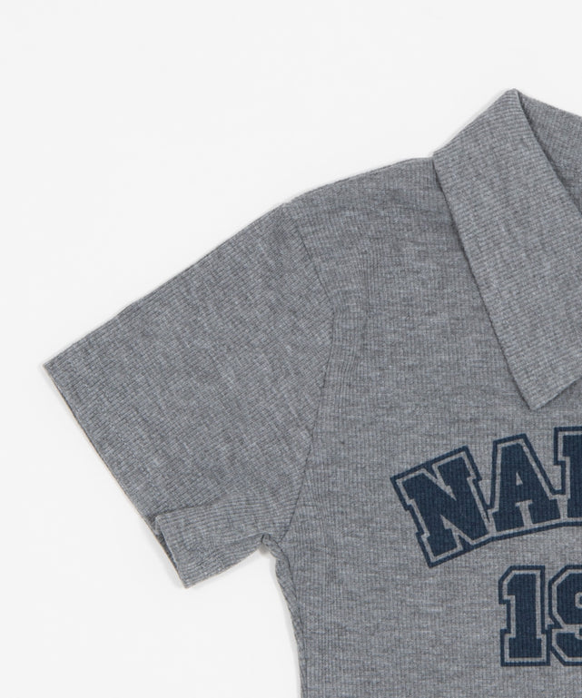 WジップナンバリングロゴT