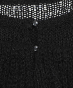 フリルメッシュショートカーデ