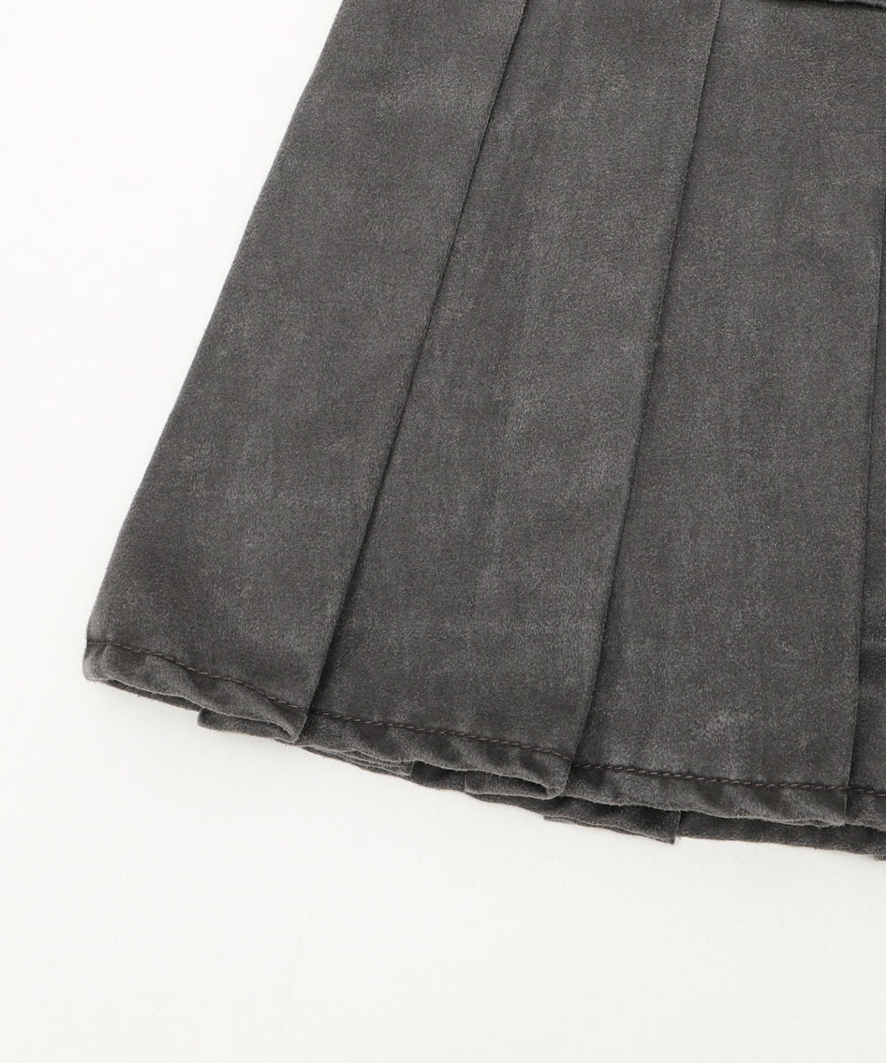 スタッズデザインプリーツスカパン