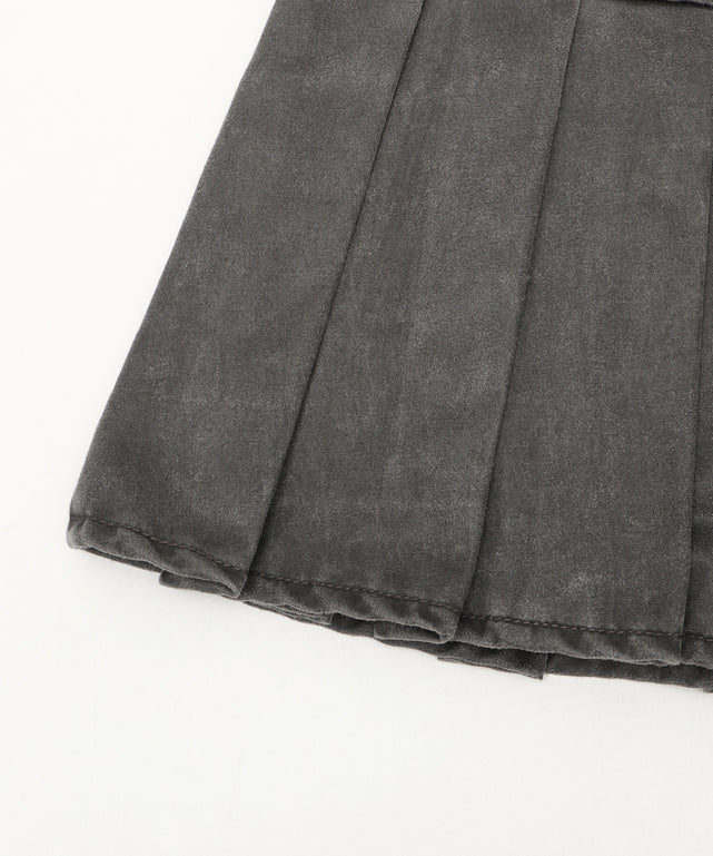 スタッズデザインプリーツスカパン