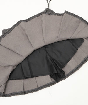 スタッズデザインプリーツスカパン