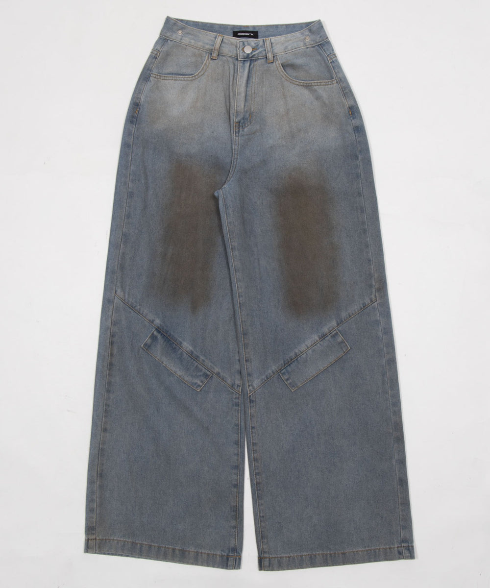ウエストクロスワイドデニム