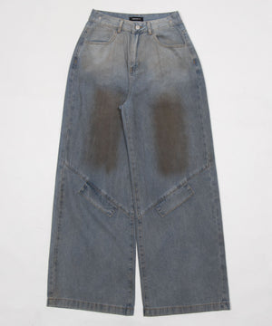ウエストクロスワイドデニム
