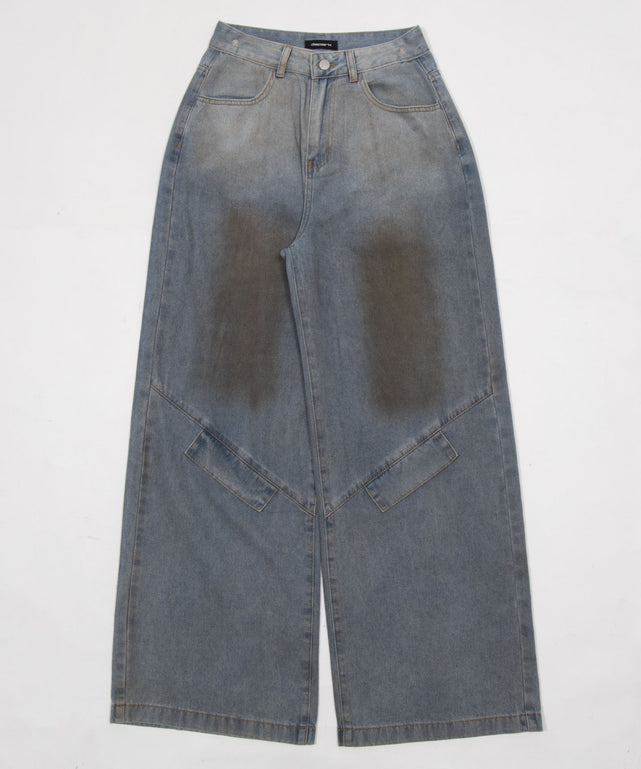 ウエストクロスワイドデニム