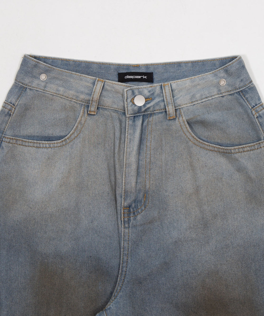 ウエストクロスワイドデニム