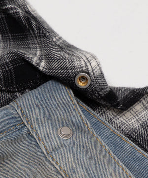 ウエストクロスワイドデニム