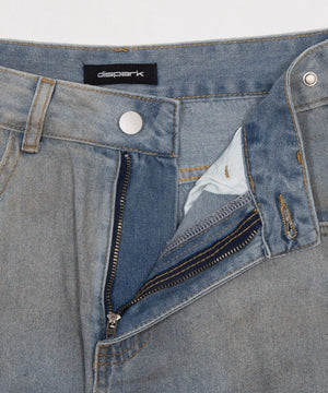 ウエストクロスワイドデニム