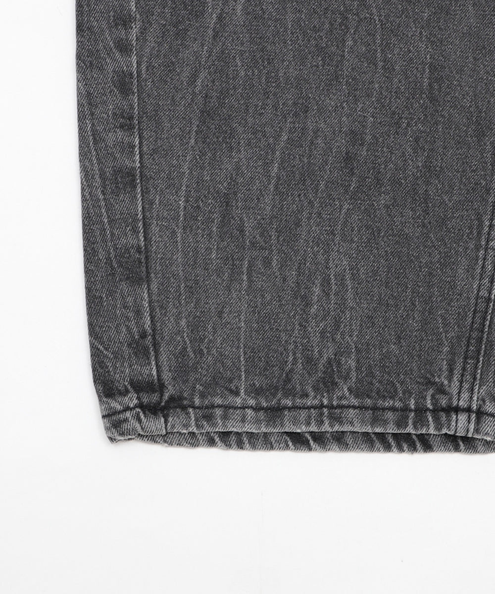 ラインストーンbackロゴデニム