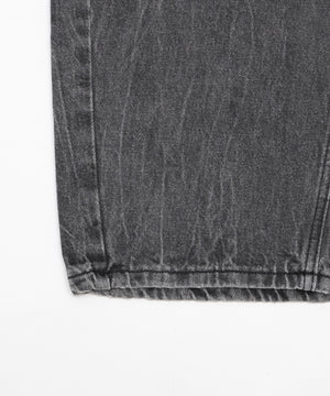 ラインストーンbackロゴデニム