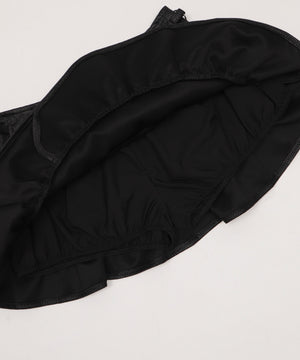 スタッズフリルティアードミニスカパン