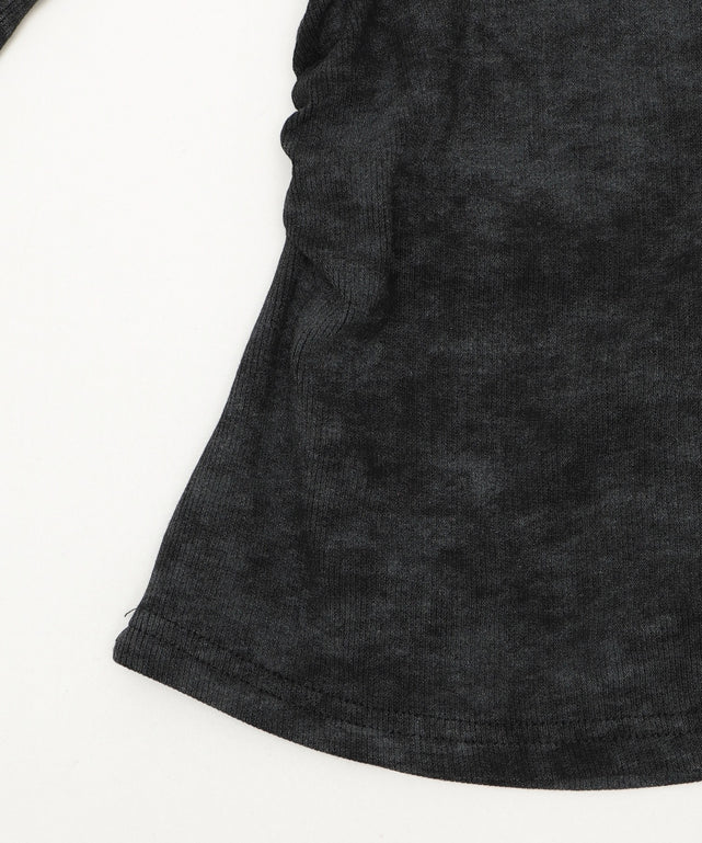 グラフィックオフショルレーストップ