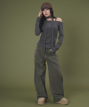 グレー モデル：160cm F着用