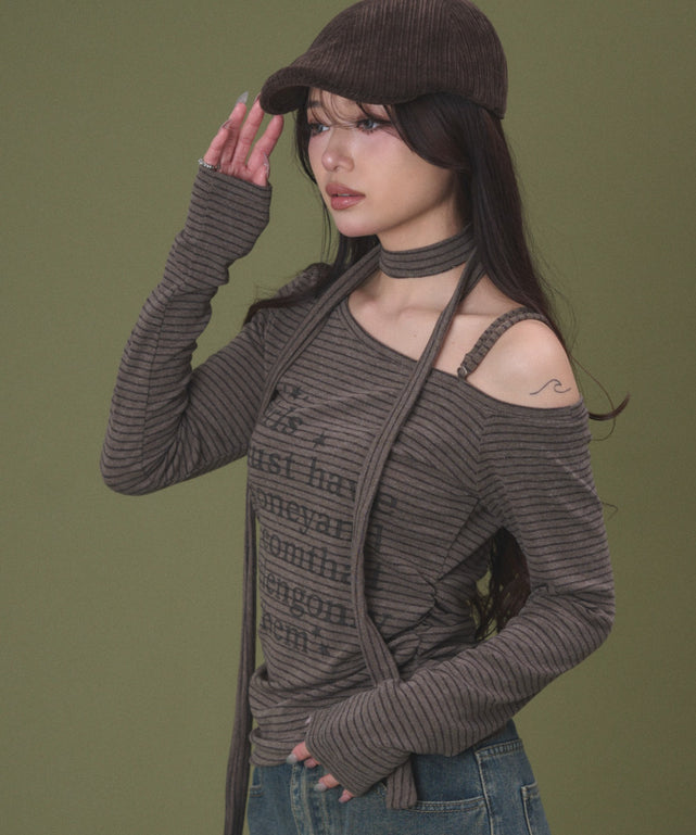 ブラウン モデル：163cm F着用