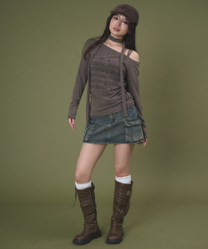 ブラウン モデル：163cm F着用