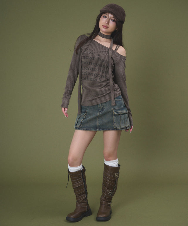 ブラウン モデル：163cm F着用