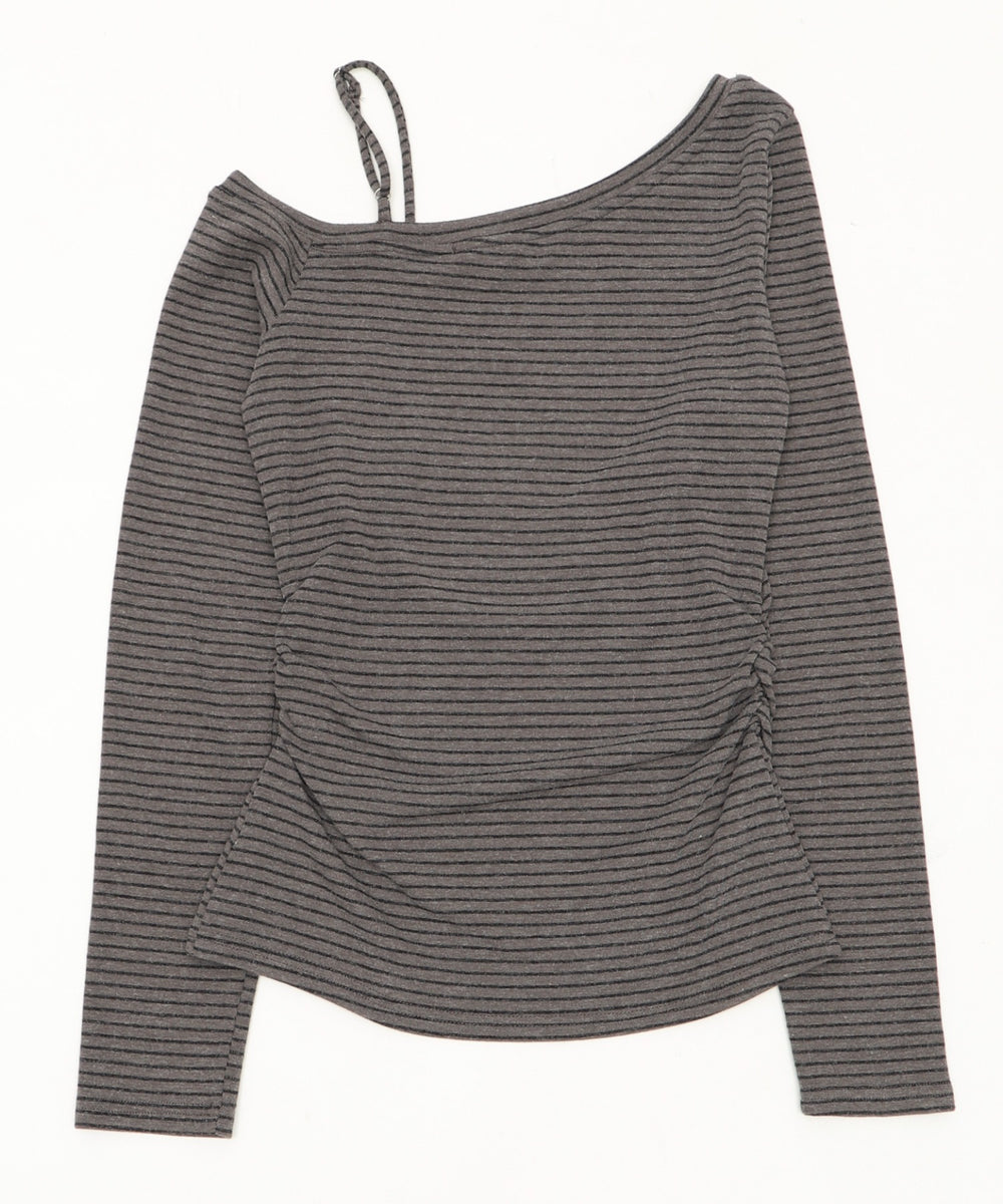 チョーカー付きボーダーロゴトップ