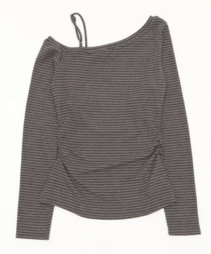 チョーカー付きボーダーロゴトップ