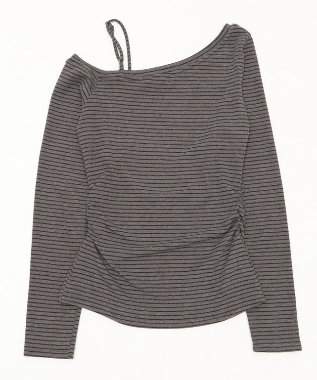 チョーカー付きボーダーロゴトップ