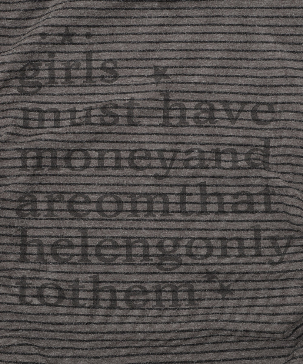 チョーカー付きボーダーロゴトップ