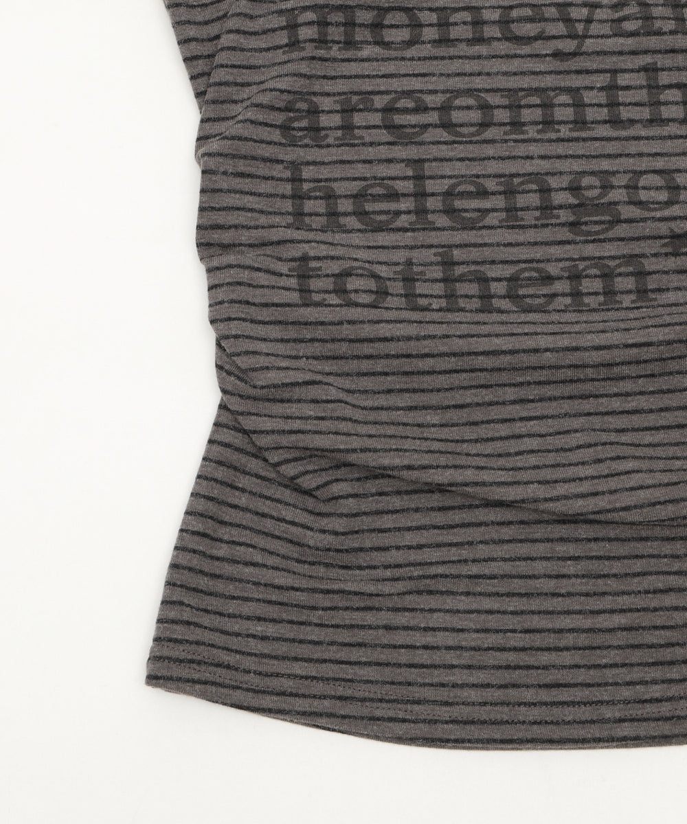 チョーカー付きボーダーロゴトップ